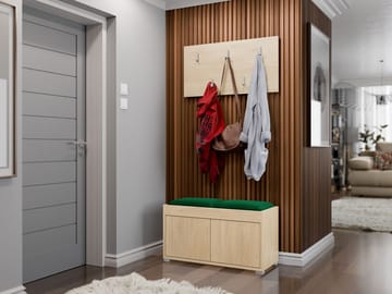 Agawal Hallmöbelset - Brun - Products - Möbler - Hallmöbler - Möbelset för hall & entre