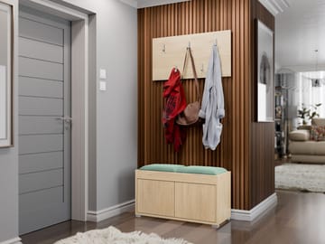 Agawal Hallmöbelset - Brun - Products - Möbler - Hallmöbler - Möbelset för hall & entre