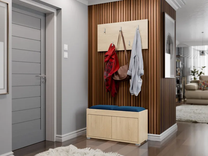 Agawal Hallmöbelset - Brun - Products - Möbler - Hallmöbler - Möbelset för hall & entre