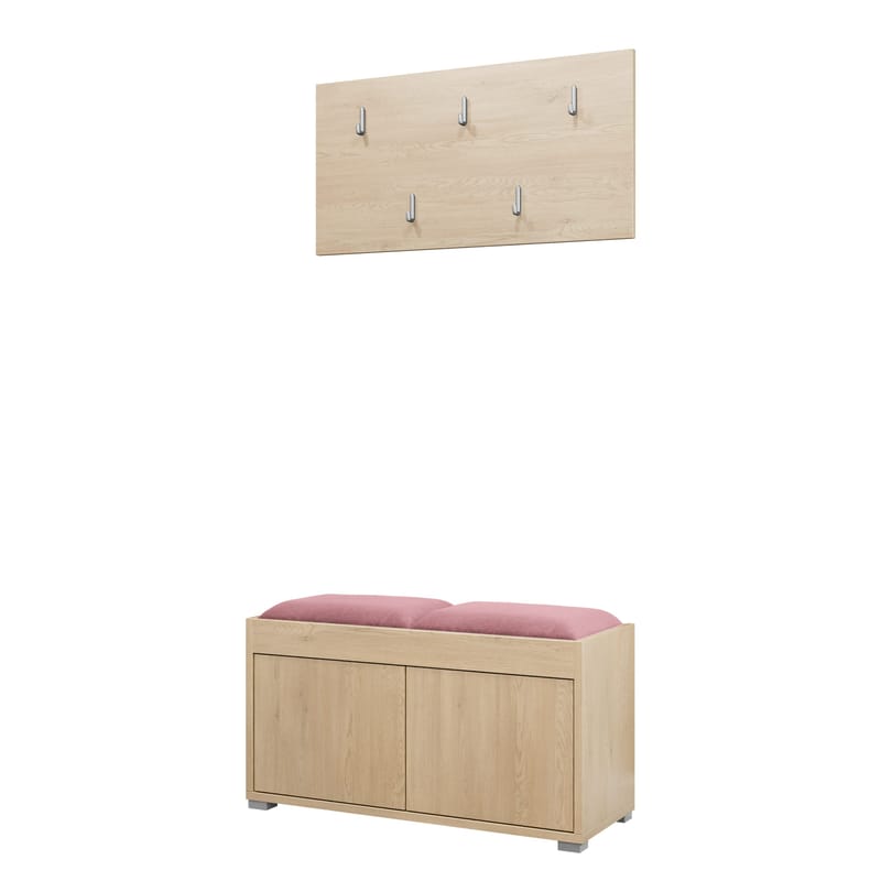 Agawal Hallmöbelset - Brun - Products - Möbler - Hallmöbler - Möbelset för hall & entre