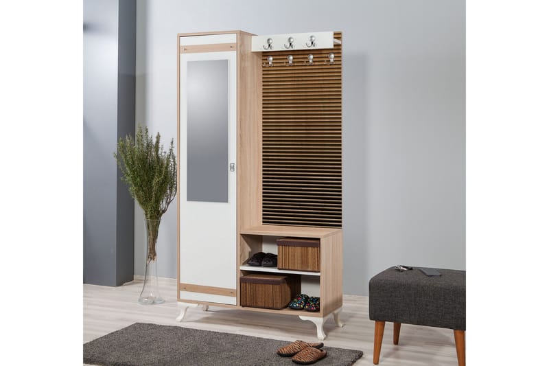 Brokind Klädförvaring 100 cm - Brun - Products - Möbler - Hallmöbler - Möbelset för hall & entre