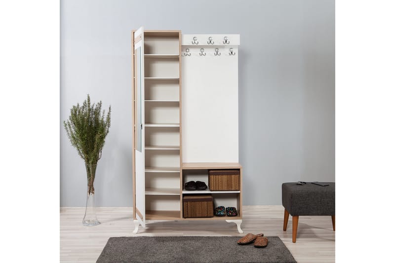 Brokind Klädförvaring 100 cm - Brun - Products - Möbler - Hallmöbler - Möbelset för hall & entre