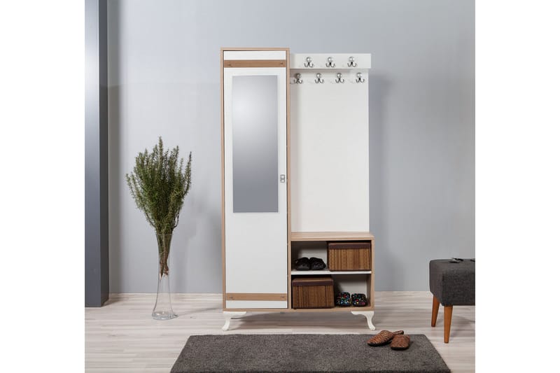 Brokind Klädförvaring 100 cm - Brun - Products - Möbler - Hallmöbler - Möbelset för hall & entre