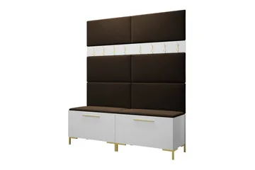 Dunvegan Hallmöbelset 168x46 cm - Vit - Products - Möbler - Hallmöbler - Möbelset för hall & entre