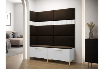 Dunvegan Hallmöbelset 168x46 cm - Vit - Products - Möbler - Hallmöbler - Möbelset för hall & entre