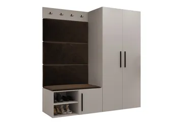 Farosa Hallmöbelset - Beige - Products - Möbler - Hallmöbler - Möbelset för hall & entre