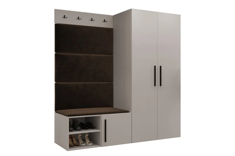 Farosa Hallmöbelset - Beige - Products - Möbler - Hallmöbler - Möbelset för hall & entre