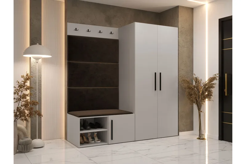 Farosa Hallmöbelset - Beige - Products - Möbler - Hallmöbler - Möbelset för hall & entre