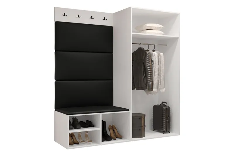 Farosa Hallmöbelset - Brun/Svart - Products - Möbler - Hallmöbler - Möbelset för hall & entre