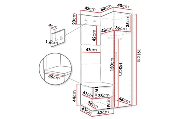 Farosa Hallmöbelset - Cashmere - Products - Möbler - Hallmöbler - Möbelset för hall & entre