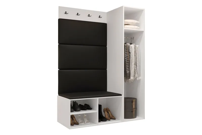 Farosa Hallmöbelset - Svart/Brun - Products - Möbler - Hallmöbler - Möbelset för hall & entre