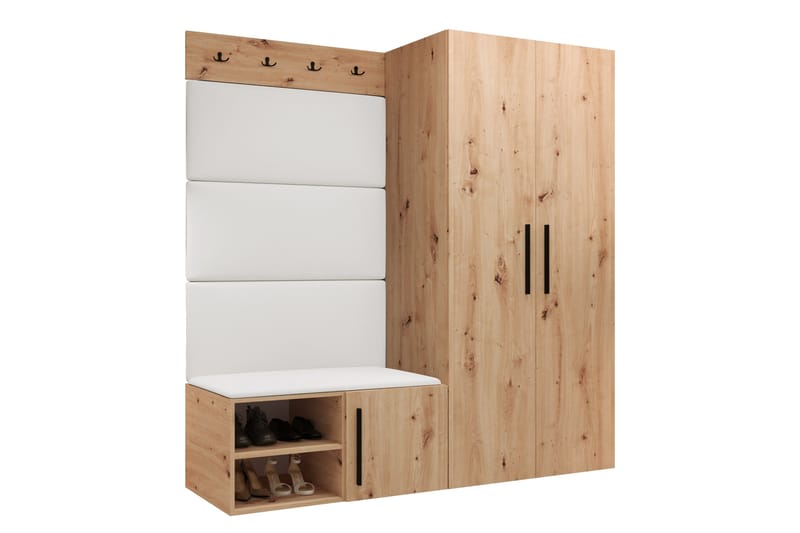 Farosa Hallmöbelset - Svart/Vit - Products - Möbler - Hallmöbler - Möbelset för hall & entre
