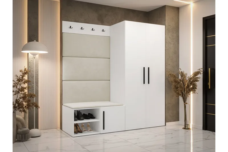 Farosa Hallmöbelset - Vit - Products - Möbler - Hallmöbler - Möbelset för hall & entre