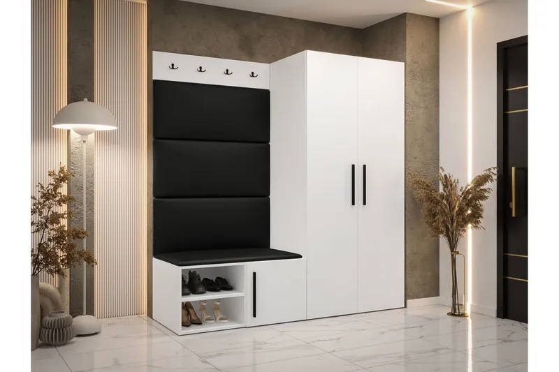 Farosa Hallmöbelset - Vit - Products - Möbler - Hallmöbler - Möbelset för hall & entre