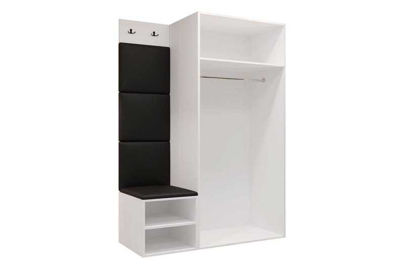 Farosa Hallmöbelset - Vit/Svart - Products - Möbler - Hallmöbler - Möbelset för hall & entre