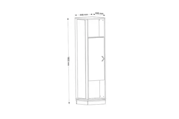 Hallmöbel Honi Valnöt - Mörkbrun - Products - Möbler - Hallmöbler - Möbelset för hall & entre