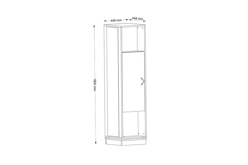 Hallmöbel Honi Valnöt - Mörkbrun - Products - Möbler - Hallmöbler - Möbelset för hall & entre
