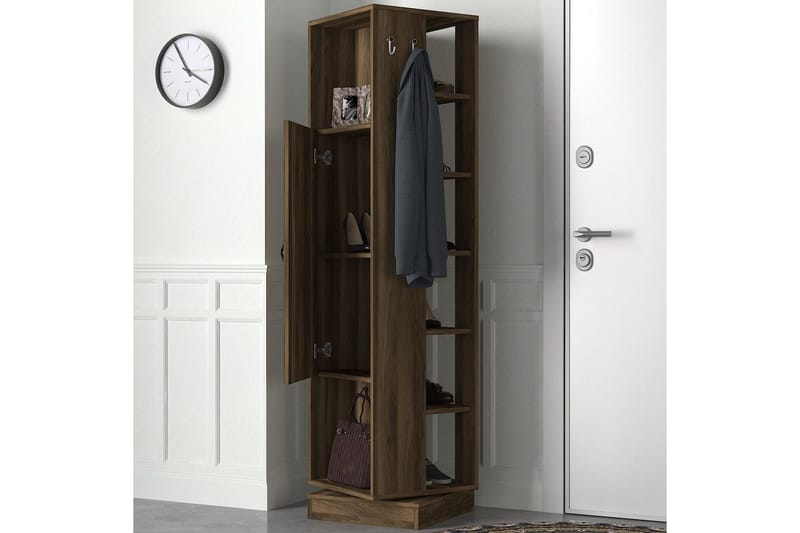 Hallmöbel Honi Valnöt - Mörkbrun - Products - Möbler - Hallmöbler - Möbelset för hall & entre