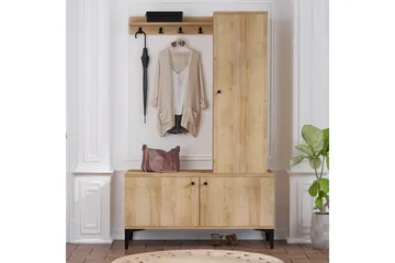 Hallmöbelset 40x110 cm - Natur/Svart - Products - Möbler - Hallmöbler - Möbelset för hall & entre