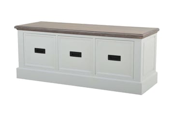 Verdell Bänk 120 cm - Vit - Products - Möbler - Hallmöbler - Hallbänk