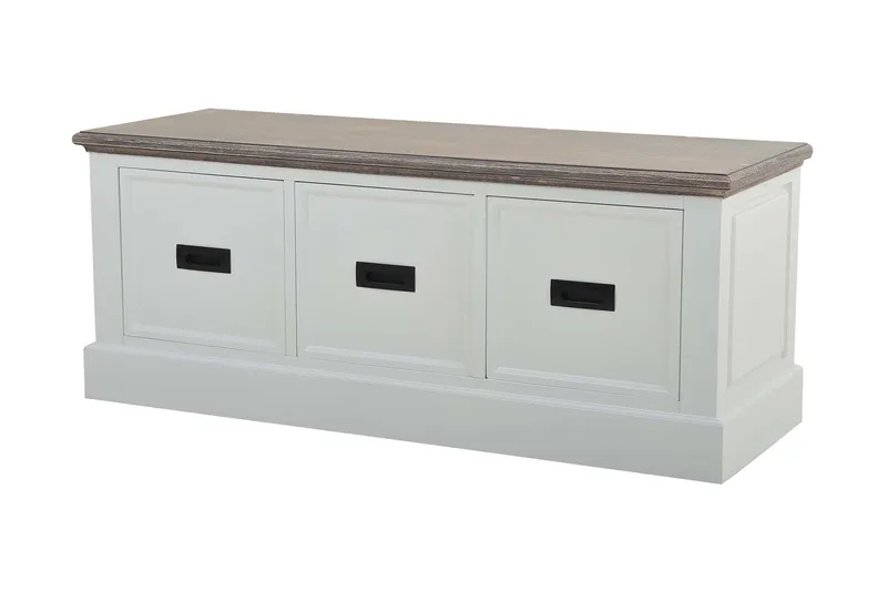 Verdell Bänk 120 cm - Vit - Products - Möbler - Hallmöbler - Hallbänk