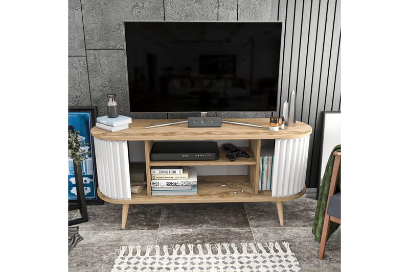 Andifli Tv-bänk 140x64 cm - Brun - Products - Möbler - TV- & Mediamöbler - TV bänk & mediabänk