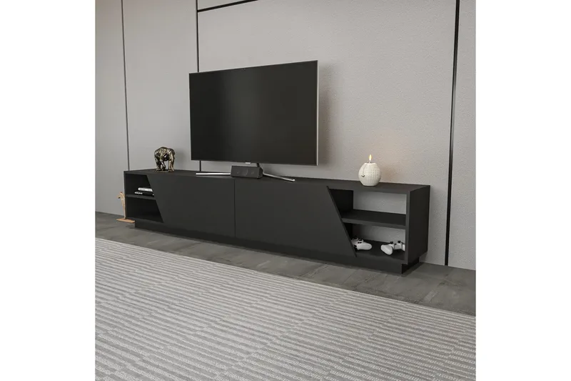 Andifli Tv-bänk 240x47,4 cm - Antracit - Products - Möbler - TV- & Mediamöbler - TV bänk & mediabänk