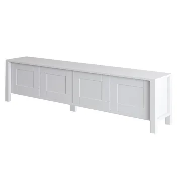 Belor TV-bänk 160x45x35 cm - Vit - Products - Möbler - TV- & Mediamöbler - TV bänk & mediabänk