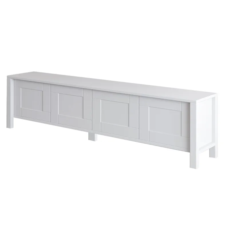 Belor TV-bänk 160x45x35 cm - Vit - Products - Möbler - TV- & Mediamöbler - TV bänk & mediabänk