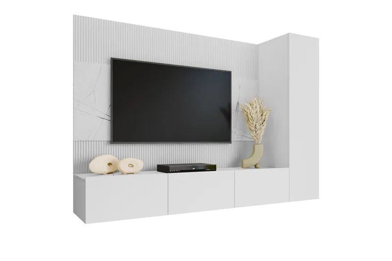 Bernice Tv-skåp 220x38 cm - Beige - Products - Möbler - TV- & Mediamöbler - TV-möbelset