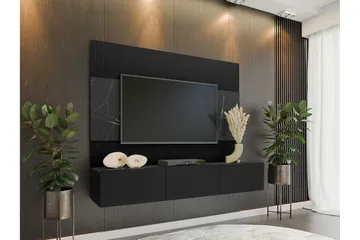 Bernice Tv-skåp 38x150 cm - Svart - Products - Möbler - TV- & Mediamöbler - TV-möbelset