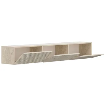 Bruveri TV-bänk 180x28,6x31,4 cm - Travertin - Products - Möbler - TV- & Mediamöbler - TV bänk & mediabänk