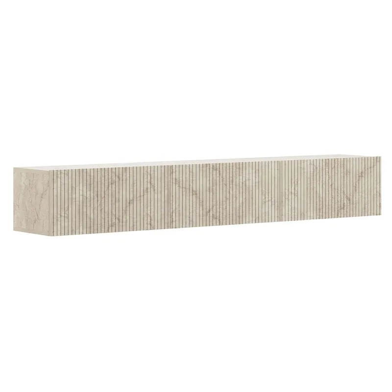 Bruveri TV-bänk 180x28,6x31,4 cm - Travertin - Products - Möbler - TV- & Mediamöbler - TV bänk & mediabänk