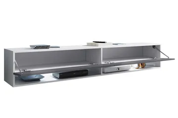 Brya Tv-skåp 180 cm RGB LED - Vit/Natur - Products - Möbler - TV- & Mediamöbler - TV-skåp