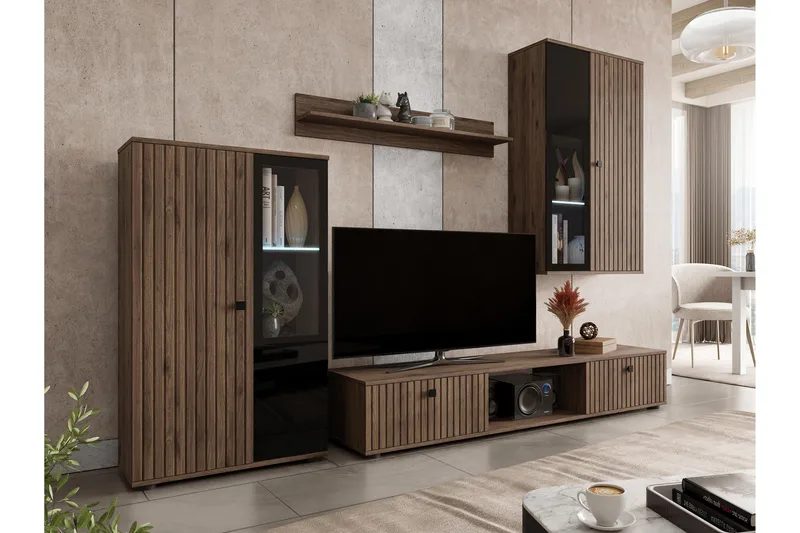 Bunta Tv-möbelset - Vit/Rosa - Products - Möbler - TV- & Mediamöbler - TV-möbelset