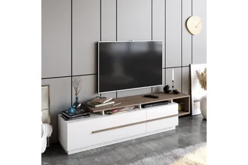 Campora Tv-bänk 150 cm - Mörkbrun/Vit - Products - Möbler - TV- & Mediamöbler - TV bänk & mediabänk