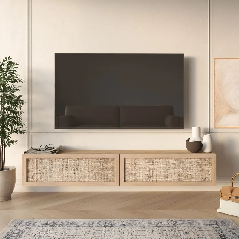 Canto TV-bänk 180x29,6x29,8 cm - Ek - Products - Möbler - TV- & Mediamöbler - TV bänk & mediabänk