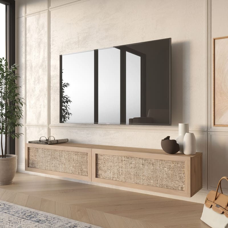 Canto TV-bänk 180x29,6x29,8 cm - Ek - Products - Möbler - TV- & Mediamöbler - TV bänk & mediabänk