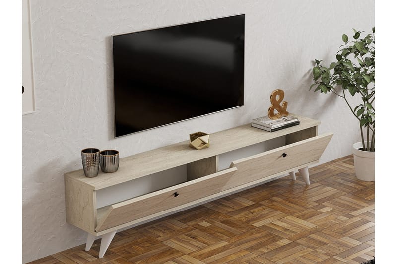Djarhint Tv-bänk 160 cm - Beige - Products - Möbler - TV- & Mediamöbler - TV bänk & mediabänk