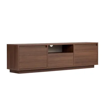 Domar TV-bänk 160 cm med Förvaring, Trä- och Valnötsutseende - Brun - Products - Möbler - TV- & Mediamöbler - TV bänk & mediabänk