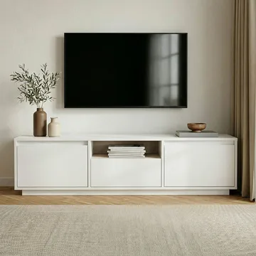 Domar Tv-bänk 160 cm - Naturligt vit - Products - Möbler - TV- & Mediamöbler - TV bänk & mediabänk
