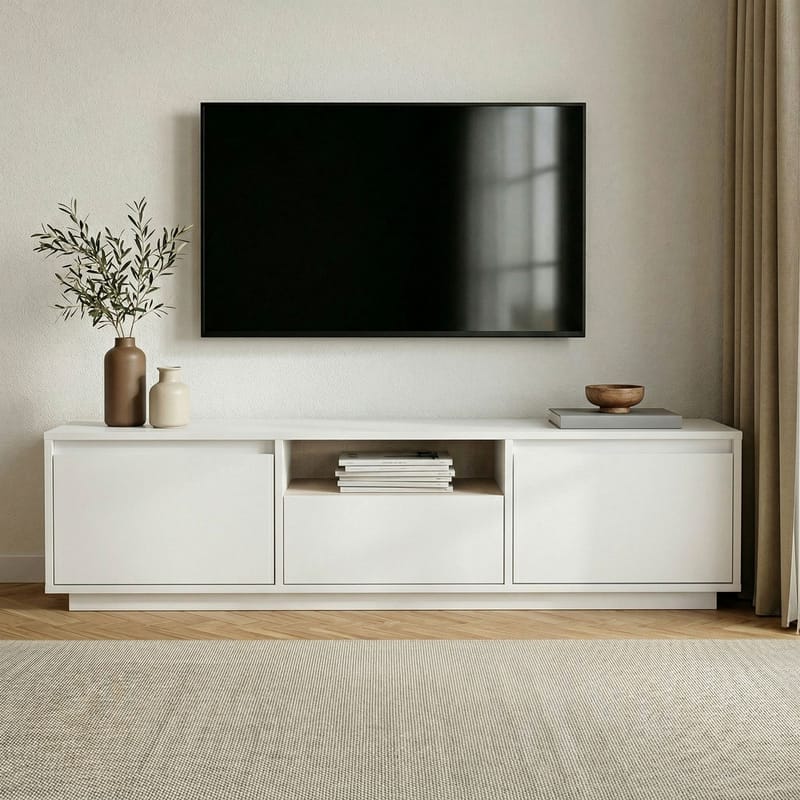 Domar Tv-bänk 160 cm - Naturligt vit - Products - Möbler - TV- & Mediamöbler - TV bänk & mediabänk