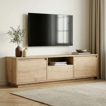 Domar Tv-bänk 160 cm - Sapphire oak - Products - Möbler - TV- & Mediamöbler - TV bänk & mediabänk