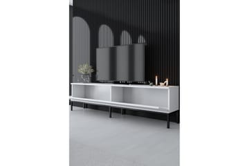 Dorlord Tv-bänk 180 cm - Vit/Svart - Products - Möbler - TV- & Mediamöbler - TV bänk & mediabänk
