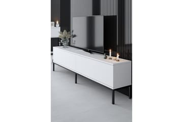 Dorlord Tv-bänk 180 cm - Vit/Svart - Products - Möbler - TV- & Mediamöbler - TV bänk & mediabänk