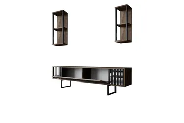 Erdem Tv-bänk 180 cm - Valnöt/Svart - Products - Möbler - TV- & Mediamöbler - TV bänk & mediabänk