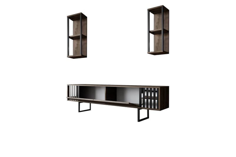 Erdem Tv-bänk 180 cm - Valnöt/Svart - Products - Möbler - TV- & Mediamöbler - TV bänk & mediabänk