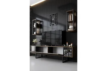 Erdem Tv-bänk 180 cm - Valnöt/Svart - Products - Möbler - TV- & Mediamöbler - TV bänk & mediabänk