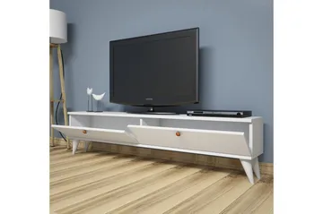 Gersby TV-Bänk 160 cm - Vit - Products - Möbler - TV- & Mediamöbler - TV bänk & mediabänk