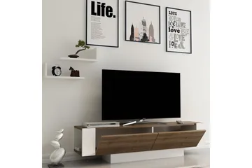 Hejde TV-Bänk 150 cm - Brun/Vit - Products - Möbler - TV- & Mediamöbler - TV bänk & mediabänk
